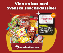 Vinn snacksbox + 5000 kr presentkort Vinn snacksbox + 5000 kr presentkort