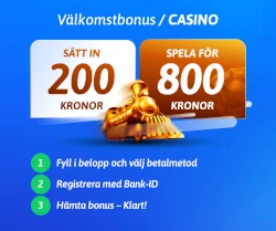 Hämta 300% bonus upp till 600 kr + 50 freespins Hämta 300% bonus upp till 600 kr + 50 freespins